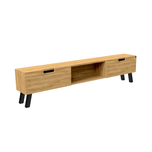 Szafka RTV-17 Drewno Lite Dąb Loft Lakier Rozmiary od 100 cm do 200 cm PREMIUM